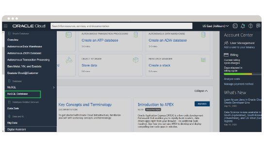 Oracle Cloudアカウント・ログイン