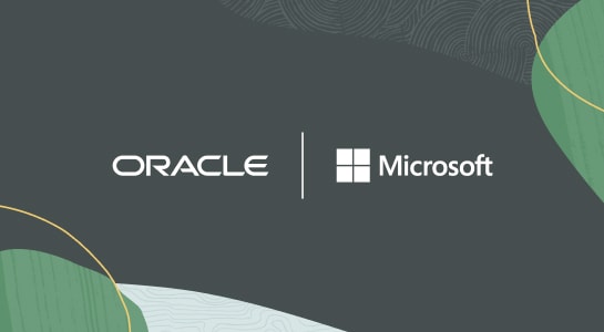 Oracle Microsoft logo lockup