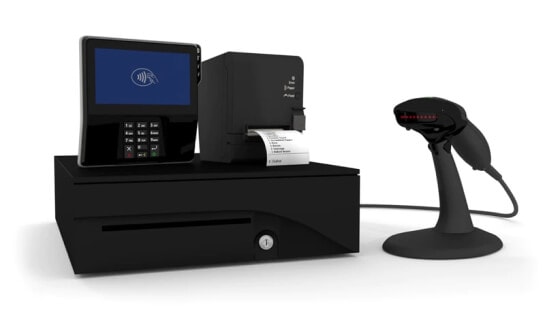 レシート・プリンタ、クレジット・カード・リーダー、モバイル・ウォレット・リーダー、顧客向け画面、POSスケール、バーコード・スキャナ、現金ドロワー