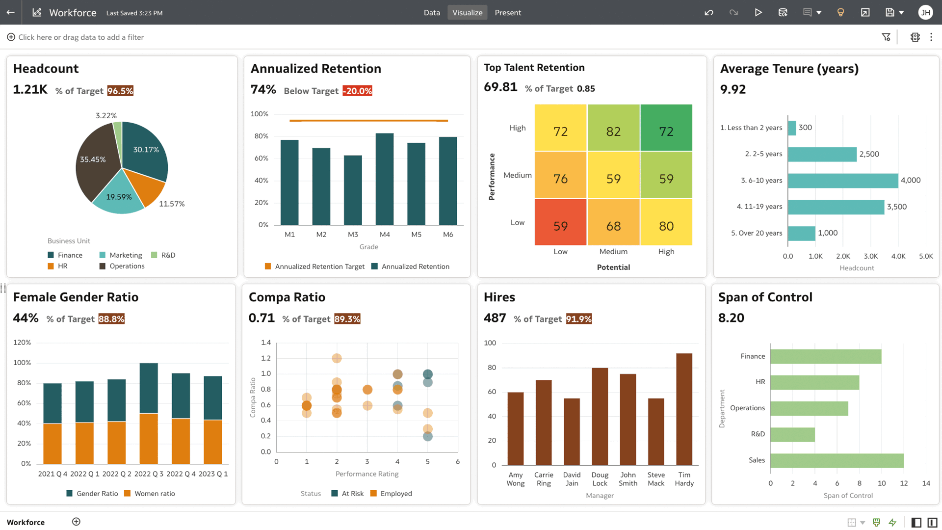 HCM KPIs overview