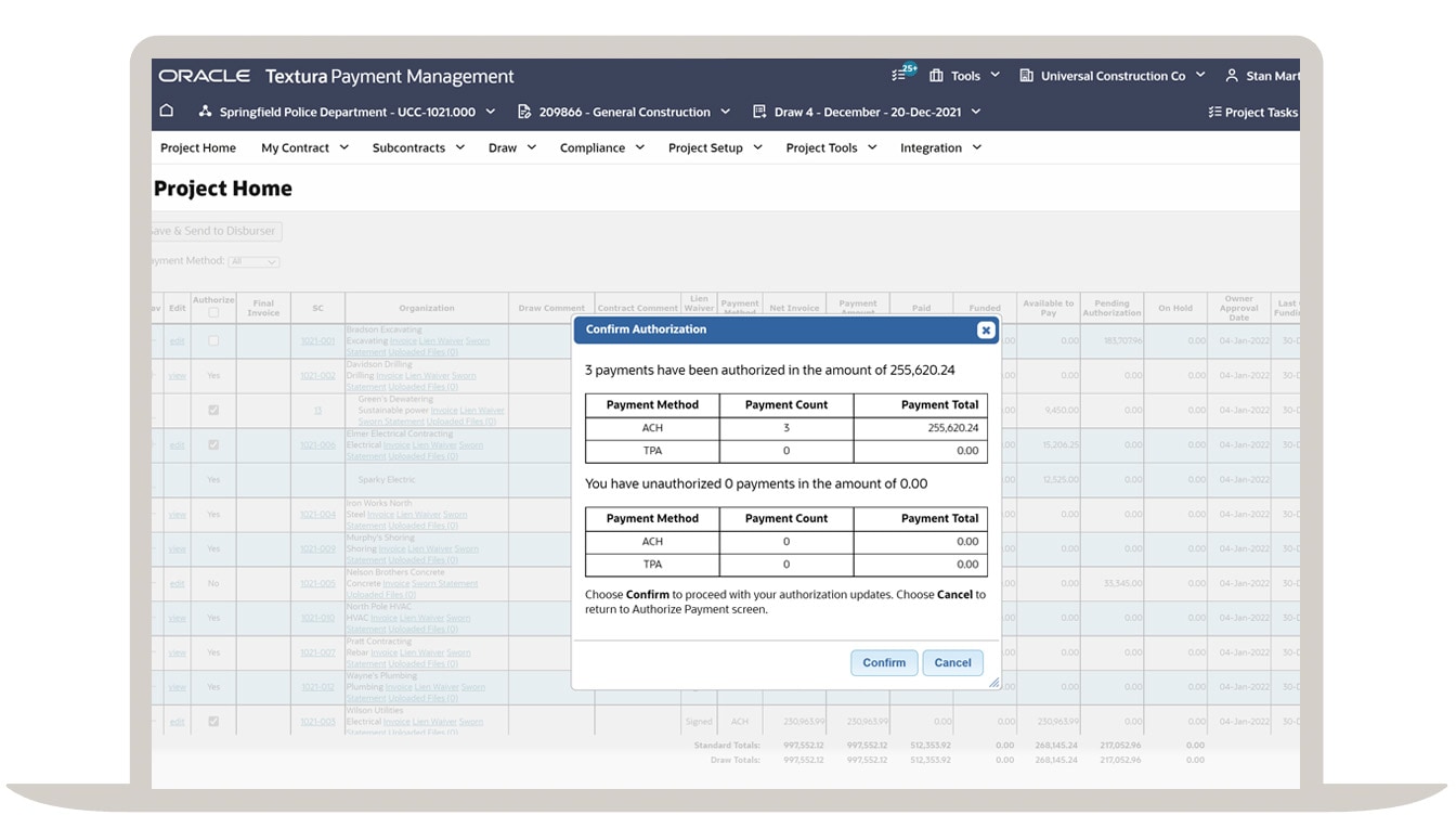 Electronic payment screenshot