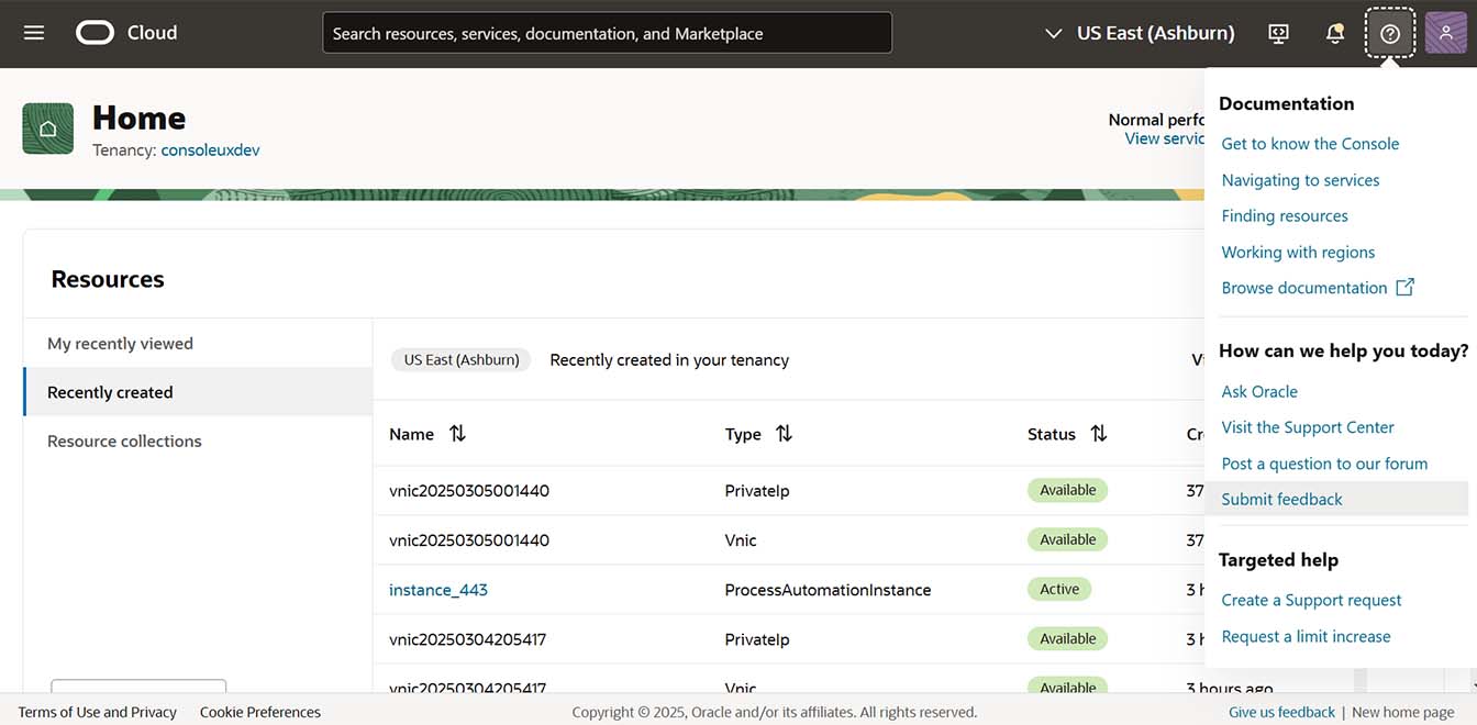 Diagram for can I provide feedback about my experience with the console