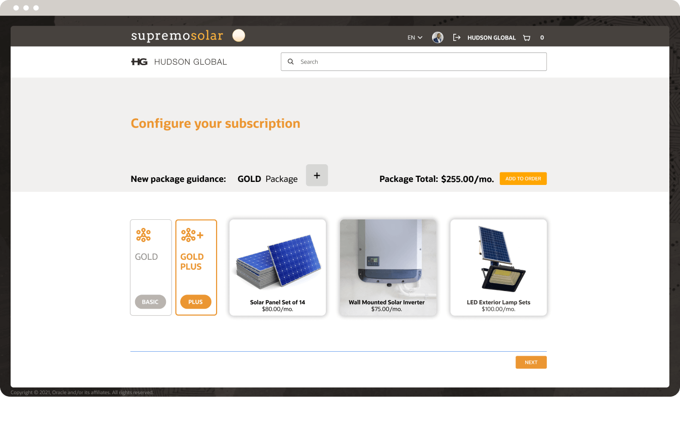 Action-driven infolets within the sales dashboard