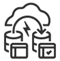 Full stack disaster recovery icon