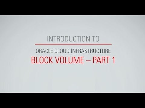Block storage video thumbnail